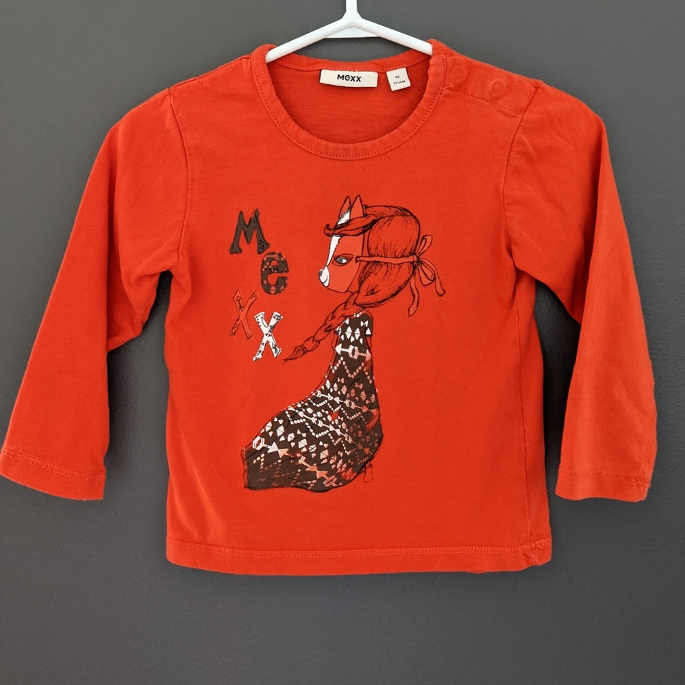 Mexx red/orange long sleeved shirt